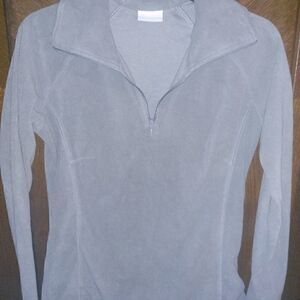 Columbia gray fleece pullover 
